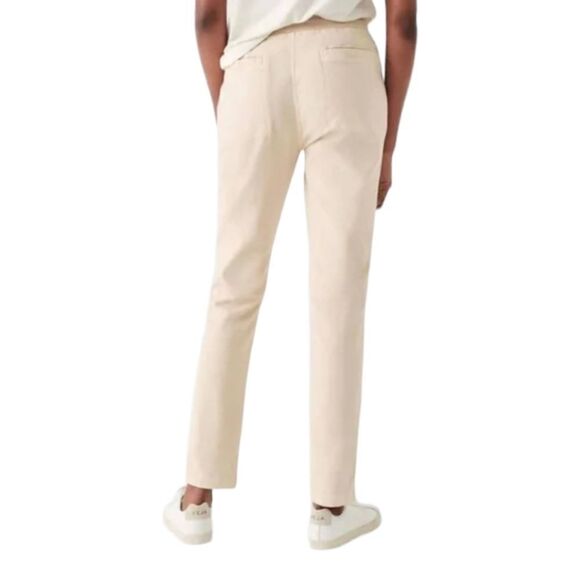 Faherty Traveler Drawstring Pants XS Sandstone Beige Stretch Twill Lounge Casual - Picture 4 of 15